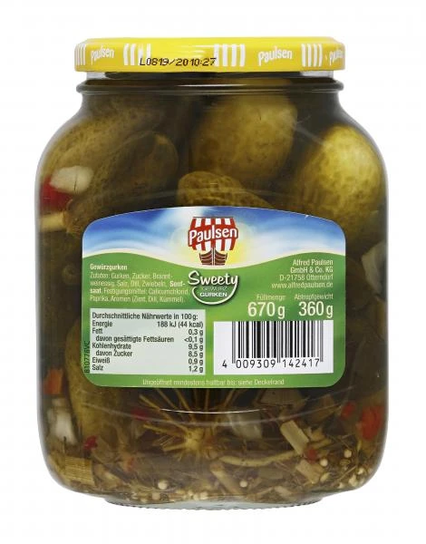 Paulsen Sweety Gewürzgurken 4 Paulsen Sweety Gewürzgurken – Bild 2