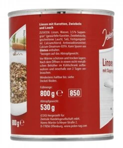 Jeden Tag Linsen Mit Suppengrün -Sicheres Lebensmittelgeschäft 4502040345 4306188018544 02.jpg