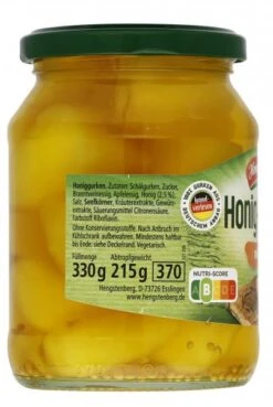 Hengstenberg Honig-Gurken Mild-süß -Sicheres Lebensmittelgeschäft 4502040397 40081588 03