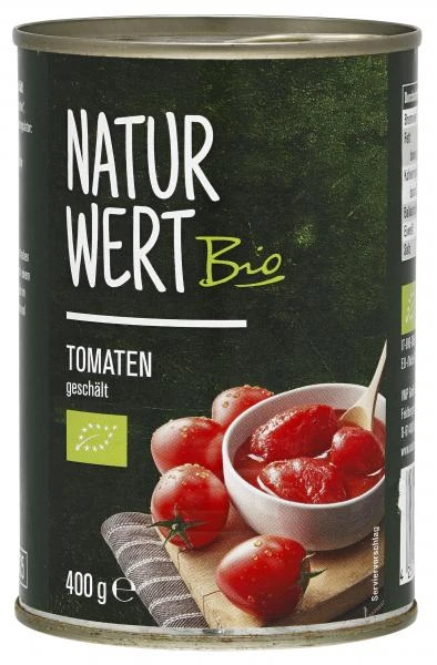 NaturWert Bio Tomaten Geschält 3 NaturWert Bio Tomaten Geschält
