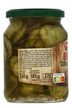 Hengstenberg Burger Gurken -Sicheres Lebensmittelgeschäft 4502040604 4008100140660 03
