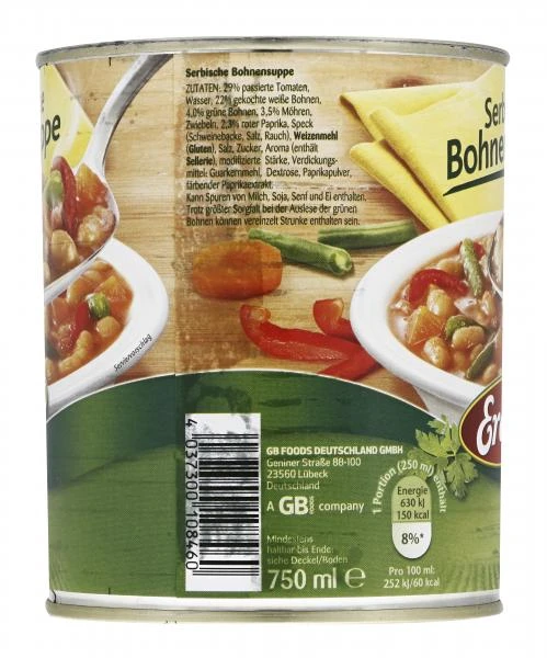 Erasco Serbische Bohnensuppe 5 Erasco Serbische Bohnensuppe – Bild 3