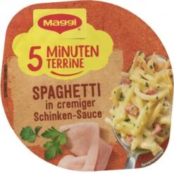Maggi 5 Minuten Terrine Spaghetti In Cremiger Schinkensauce -Sicheres Lebensmittelgeschäft 4502050398 4005500339458 03.jpg