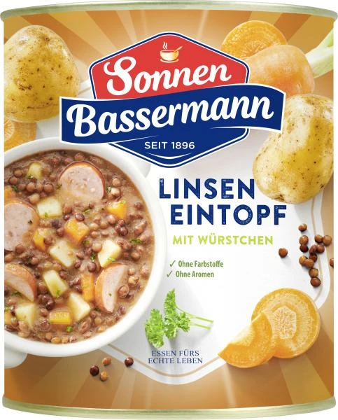 Sonnen Bassermann Linsen-Eintopf 3 Sonnen Bassermann Linsen-Eintopf