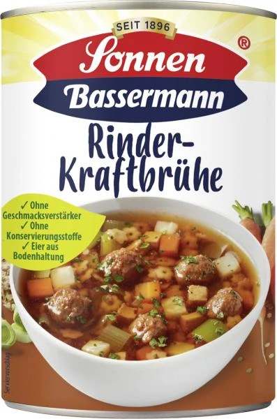 Sonnen Bassermann Rinder Kraftbrühe 3 Sonnen Bassermann Rinder Kraftbrühe