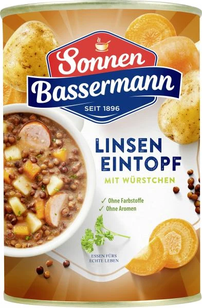 Sonnen Bassermann Linsen-Eintopf 3 Sonnen Bassermann Linsen-Eintopf