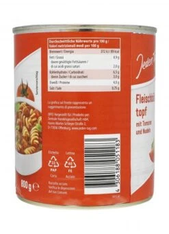 Jeden Tag Fleischbällchentopf Mit Tomaten Und Nudeln -Sicheres Lebensmittelgeschäft 4502050604 4306188051183 03