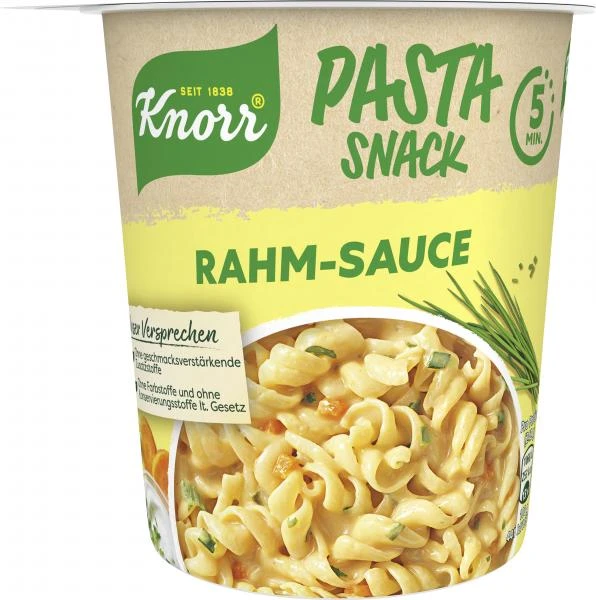 Knorr Pasta Snack Rahm-Sauce 3 Knorr Pasta Snack Rahm-Sauce