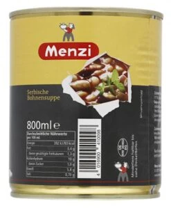 Menzi Bohnensuppe Serbisch -Sicheres Lebensmittelgeschäft 4502051447 4016900410098 02.jpg