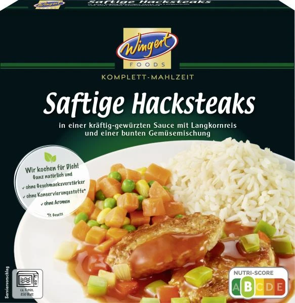 Wingert Foods Saftige Hacksteaks 3 Wingert Foods Saftige Hacksteaks