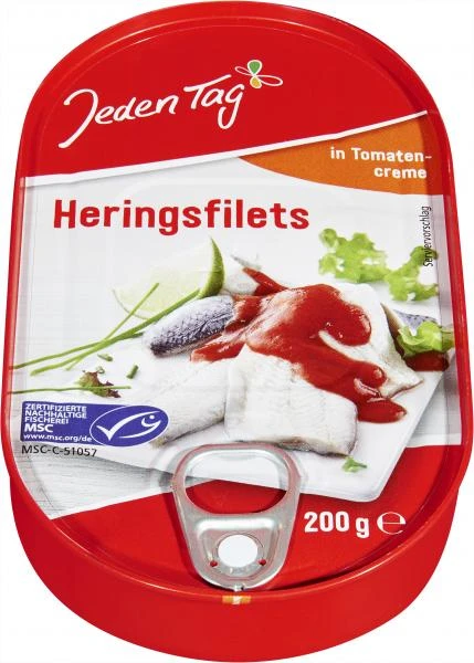 Jeden Tag Heringsfilet In Tomatencreme 3 Jeden Tag Heringsfilet In Tomatencreme