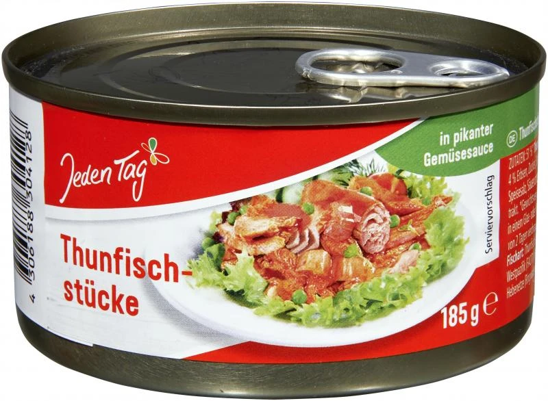 Jeden Tag Thunfisch-Stücke In Pikanter Gemüsesauce 3 Jeden Tag Thunfisch-Stücke In Pikanter Gemüsesauce