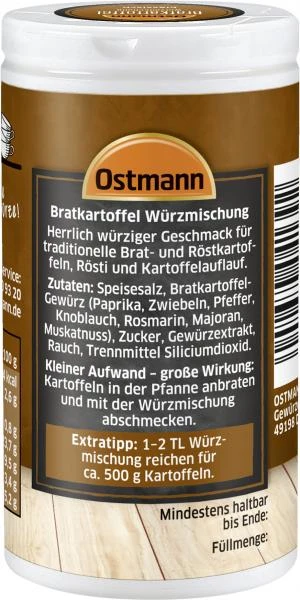 Ostmann Bratkartoffel Würzermischung Klassisch 5 Ostmann Bratkartoffel Würzermischung Klassisch – Bild 3