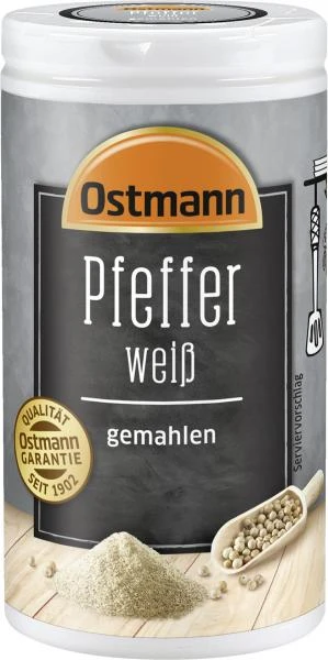 Ostmann Pfeffer Weiß Gemahlen 3 Ostmann Pfeffer Weiß Gemahlen