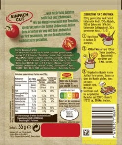 Maggi Fix Für Bologneser-Gratin -Sicheres Lebensmittelgeschäft 4502070320 7613030718697 02