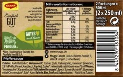 Maggi Pfeffer Sauce 5 Maggi Pfeffer Sauce -Sicheres Lebensmittelgeschäft 4502070385 8445290181084 02