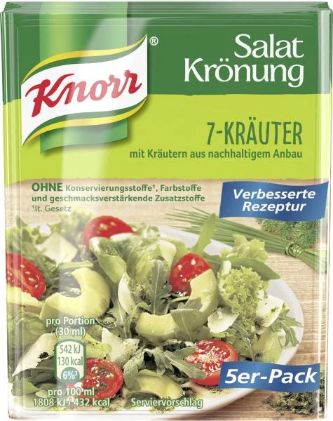 Knorr Salatkrönung 7-Kräuter 3 Knorr Salatkrönung 7-Kräuter