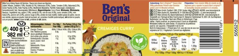 Ben's Original Cremiges Curry 5 Ben's Original Cremiges Curry – Bild 3
