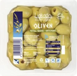 Liakada Grüne Oliven Entsteint