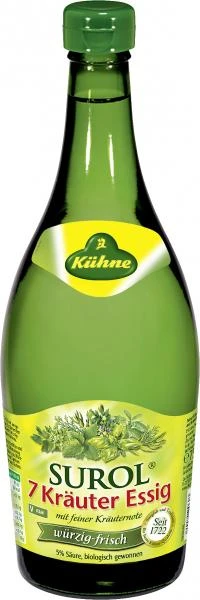 Kühne Surol 7 Kräuter Essig Würzig-frisch 3 Kühne Surol 7 Kräuter Essig Würzig-frisch