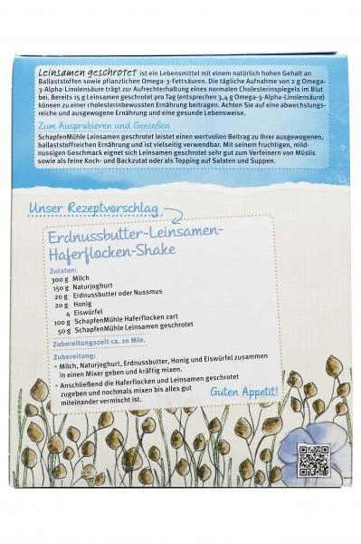 Schapfenmühle Leinsamen Geschrotet 5 Schapfenmühle Leinsamen Geschrotet – Bild 3