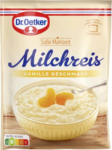 Dr. Oetker Süße Mahlzeit Milchreis Vanille 3 Dr. Oetker Süße Mahlzeit Milchreis Vanille