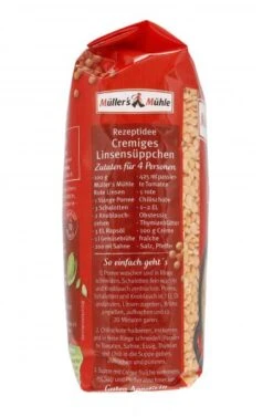 Müller's Mühle Rote Linsen -Sicheres Lebensmittelgeschäft 4502110827 4000286221126 04