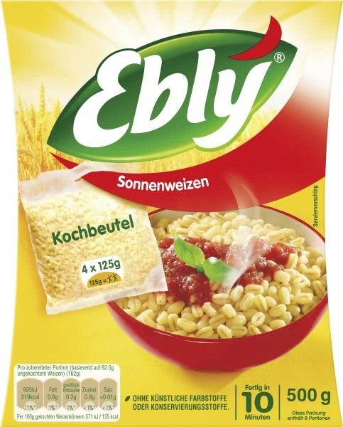 Ebly Sonnenweizen Im Kochbeutel 3 Ebly Sonnenweizen Im Kochbeutel