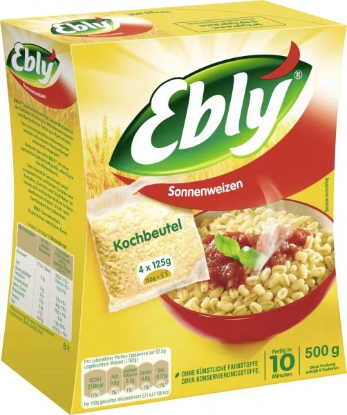 Ebly Sonnenweizen Im Kochbeutel 4 Ebly Sonnenweizen Im Kochbeutel – Bild 2