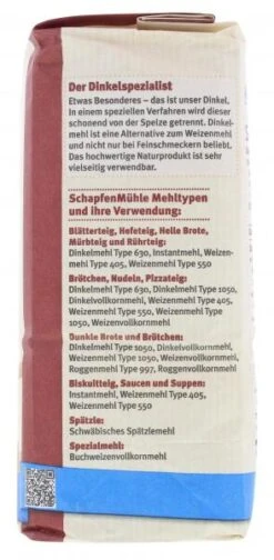 Schapfenmühle Dinkel Vollkornmehl 7 Schapfenmühle Dinkel Vollkornmehl -Sicheres Lebensmittelgeschäft 4502111740 4000950072702 02.jpg