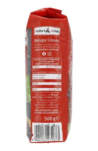 Müller's Mühle Beluga Linsen 4 Müller's Mühle Beluga Linsen – Bild 2