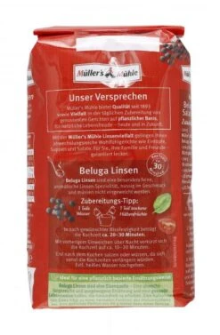 Müller's Mühle Beluga Linsen 8 Müller's Mühle Beluga Linsen -Sicheres Lebensmittelgeschäft 4502112326 4000286231873 03