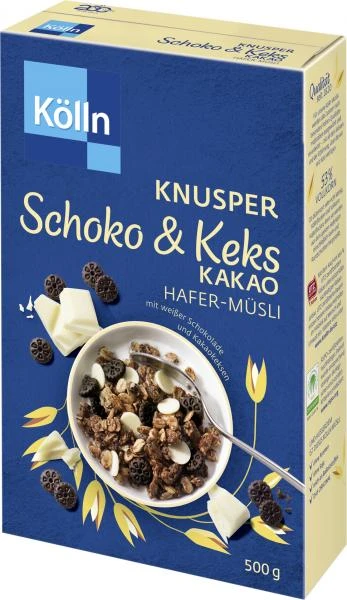 Kölln Müsli Knusper Schoko & Keks Kakao 3 Kölln Müsli Knusper Schoko & Keks Kakao