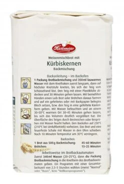 Küchenmeister Backmischung Brot Mit Kürbiskernen -Sicheres Lebensmittelgeschäft 4502113461 4006363101497 03.jpg