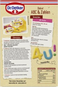 Dr. Oetker Dekor ABC & Zahlen -Sicheres Lebensmittelgeschäft 4502113913 4000521019211 03