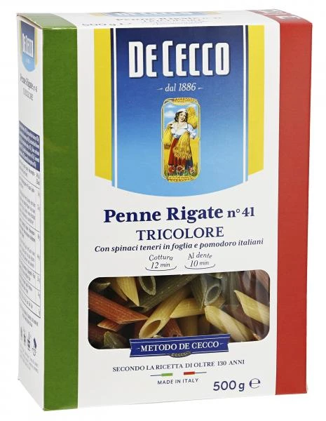 De Cecco Penne Rigate No. 41 Tricolore 3 De Cecco Penne Rigate No. 41 Tricolore