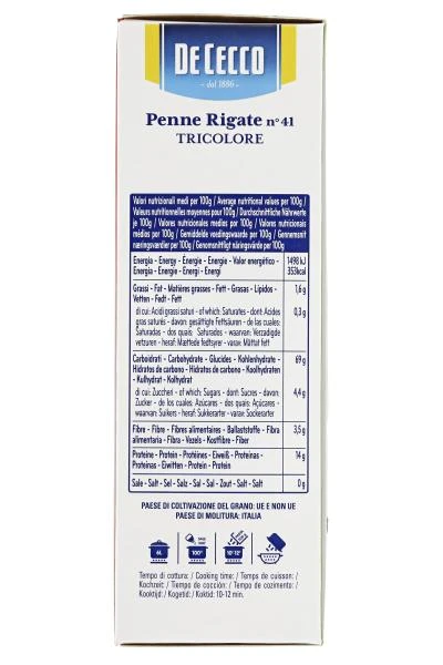 De Cecco Penne Rigate No. 41 Tricolore 6 De Cecco Penne Rigate No. 41 Tricolore – Bild 4