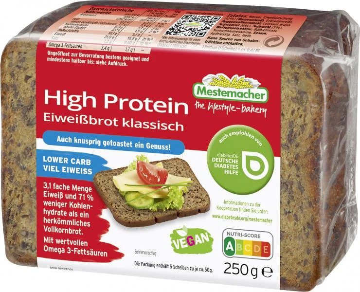 Mestemacher Eiweißbrot 3 Mestemacher Eiweißbrot