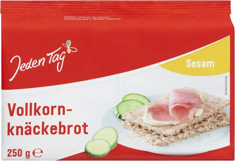 Jeden Tag Vollkorn-Knäckebrot Sesam 3 Jeden Tag Vollkorn-Knäckebrot Sesam